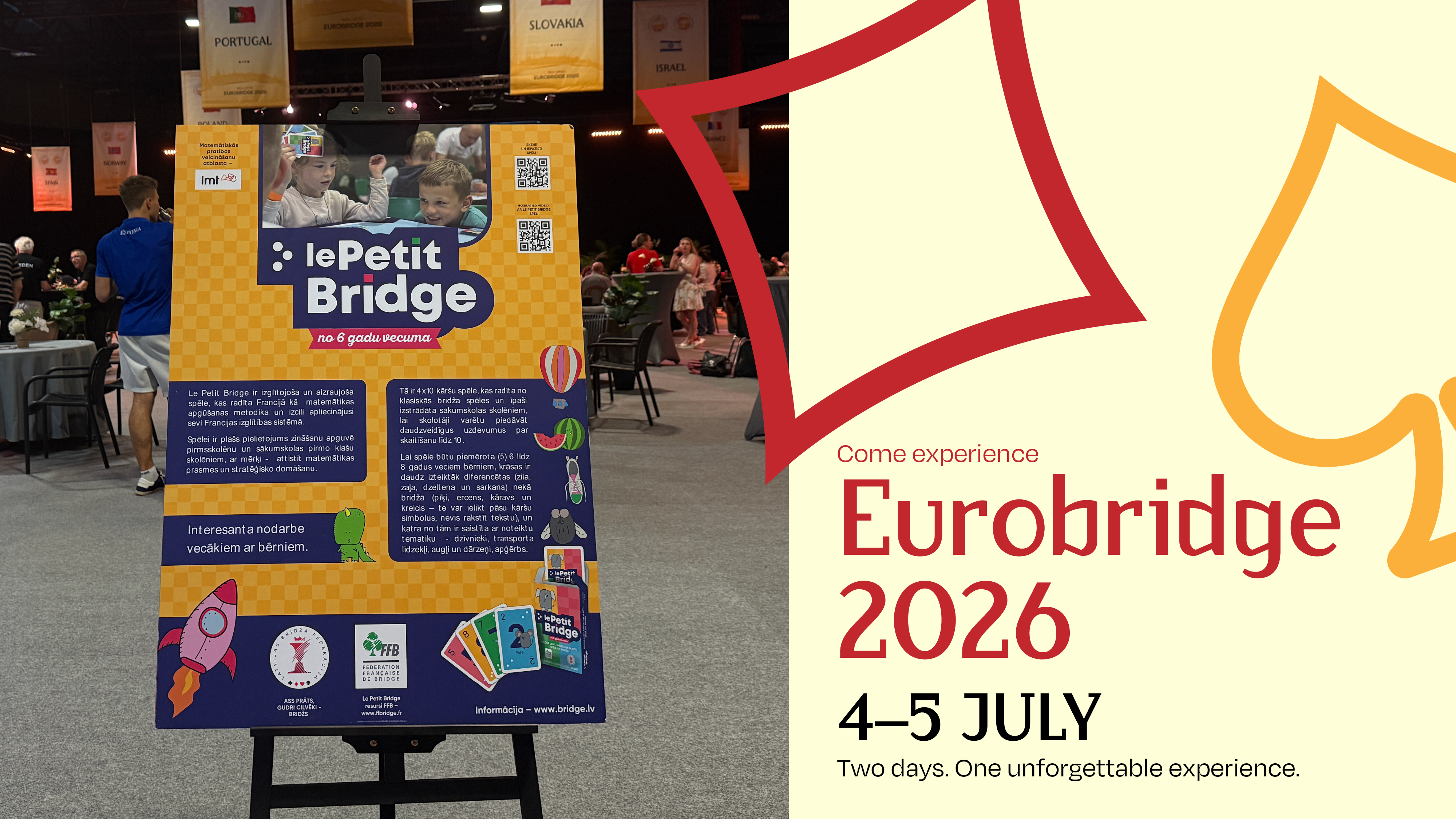 Everyone Invited to Discover Bridge at EuroBridge 2026 in Ķīpsala