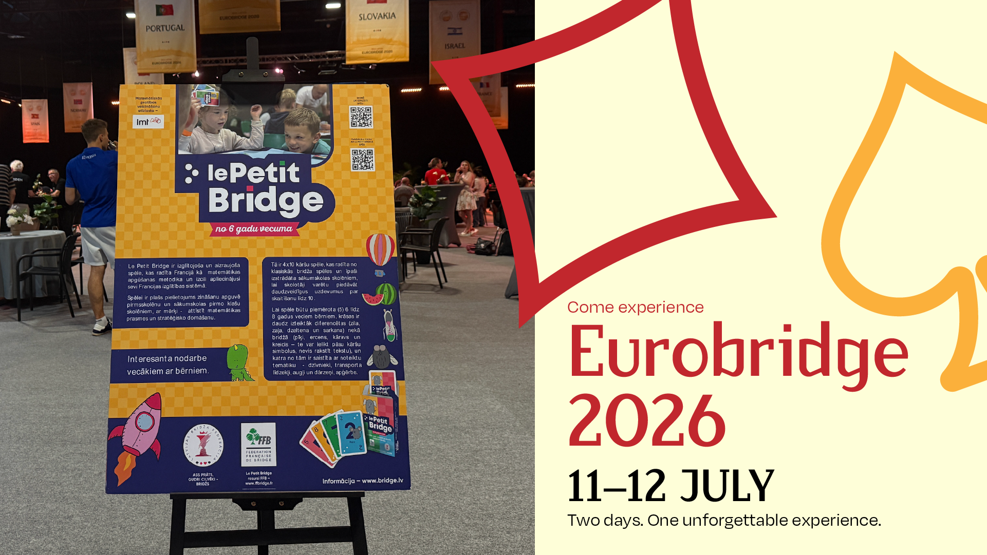 Everyone Invited to Discover Bridge at EuroBridge 2026 in Ķīpsala on 11 and 12 July